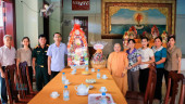 LÃNH ĐẠO THỊ XÃ PHƯỚC LONG THĂM, TẶNG QUÀ, CHÚC MỪNG CÁC CƠ SỞ PHẬT GIÁO NHÂN DỊP ĐẠI LỄ PHẬT ĐẢN
