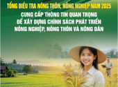 TỔNG ĐIỀU TRA NÔNG THÔN, NÔNG NGHIỆP NĂM 2025 – HOẠT ĐỘNG QUY MÔ LỚN TRÊN TOÀN QUỐC