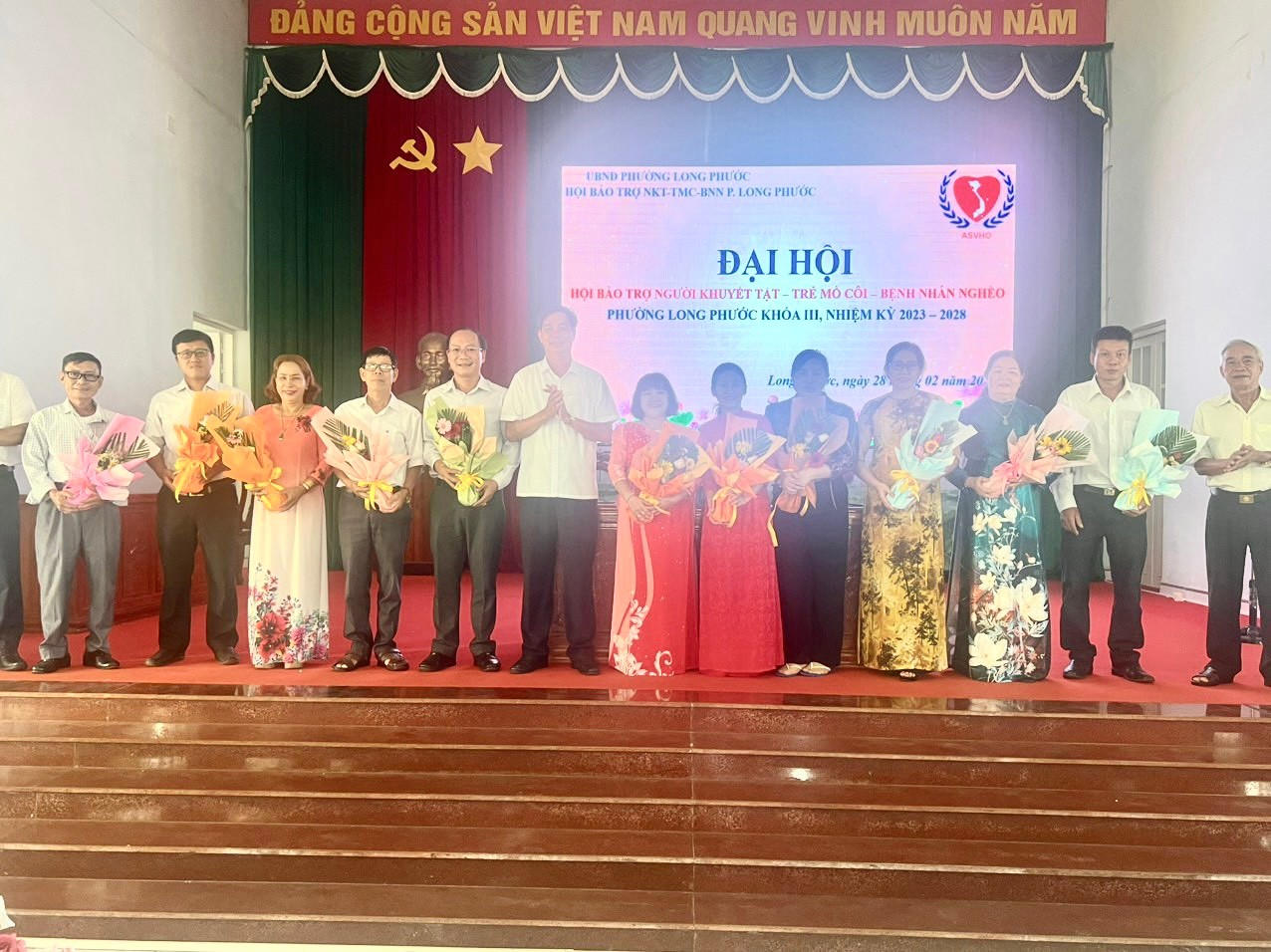 Long Phước tổ chức Đại hội Hội Bảo trợ Người khuyết tật – Trả mồ côi – Bệnh nhân nghèo khóa III, nhiệm kỳ 2023 - 2028