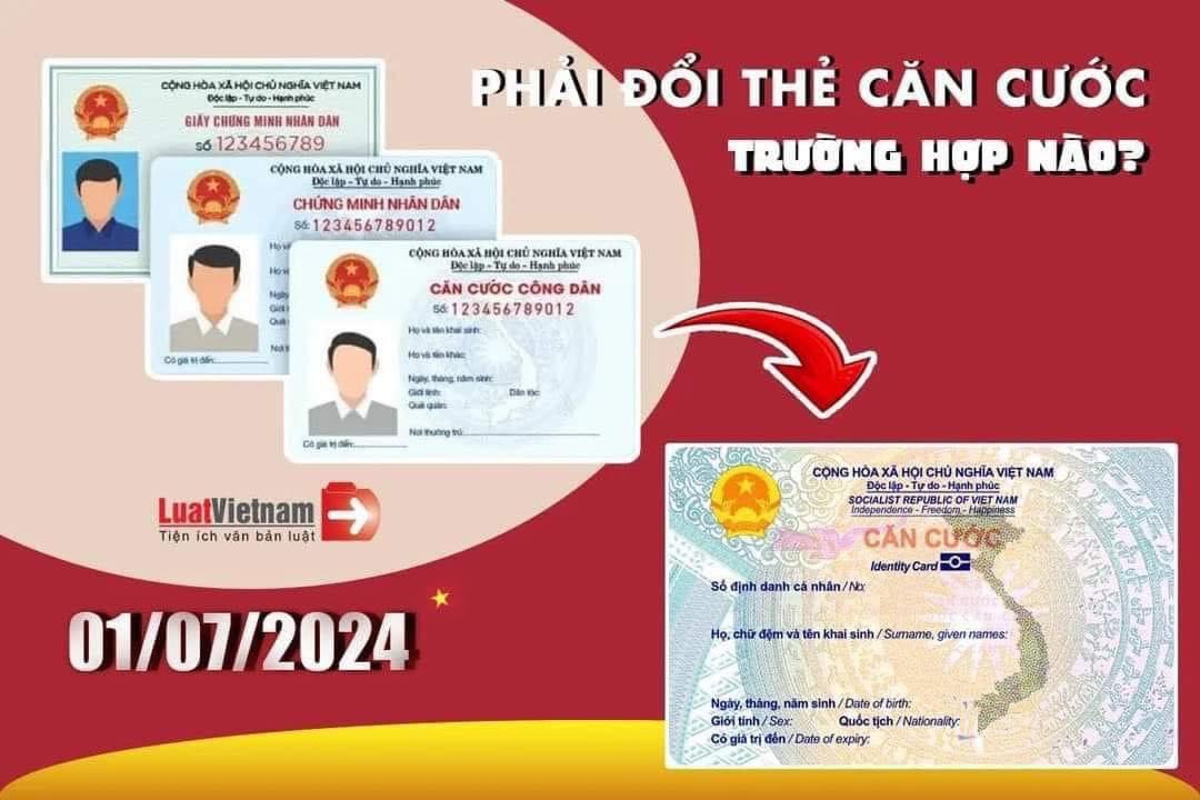 Những trường hợp phải đổi CCCD