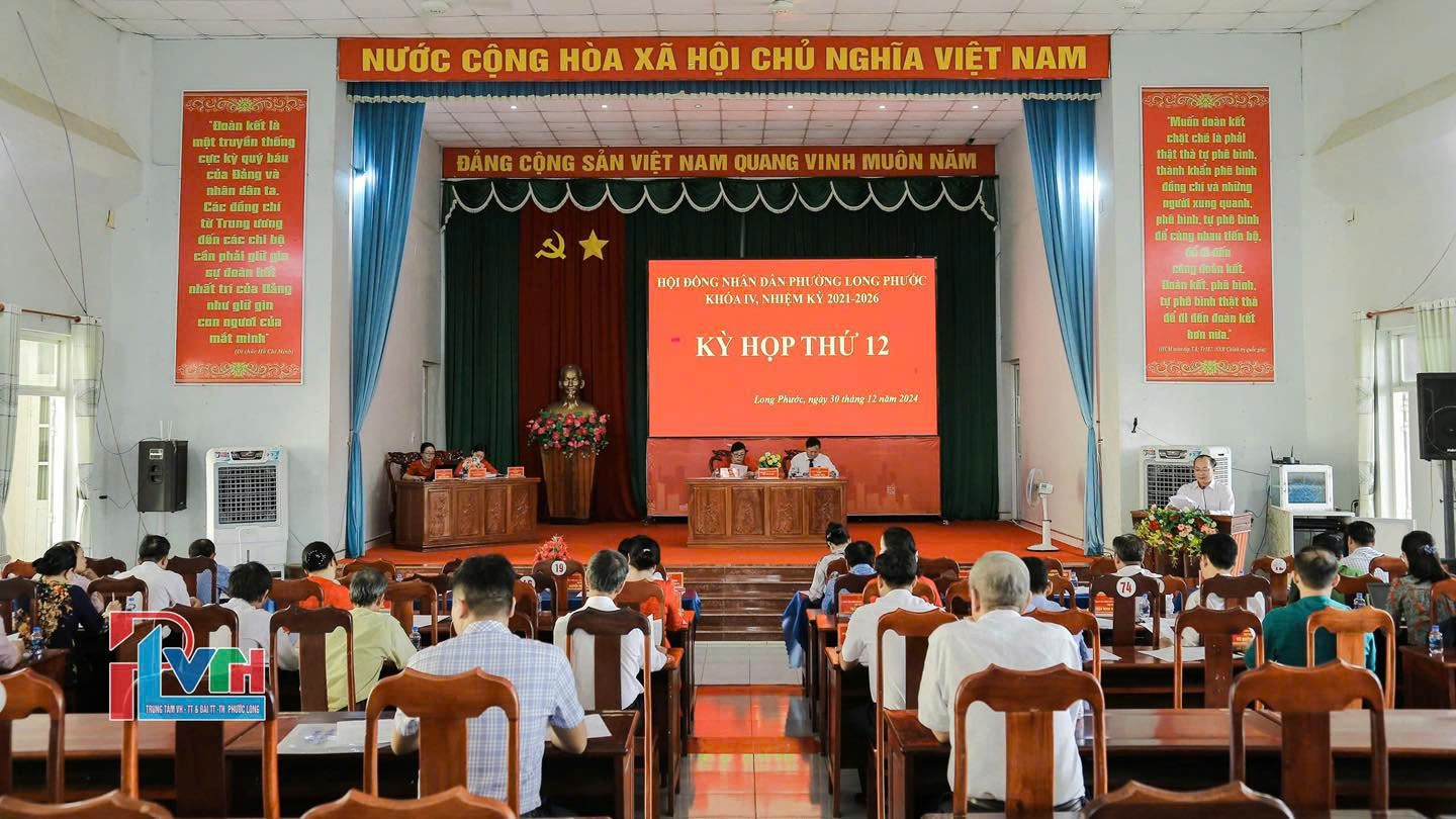 HDND phường Long Phước chức Kỳ họp thứ 12, nhiệm kỳ 2021-2026